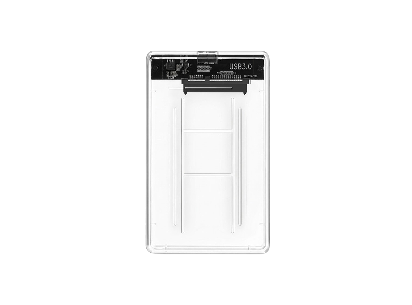 TRANSPARENT 2.5" HDD EXTERNAL ENCLOSURE USB 3.0