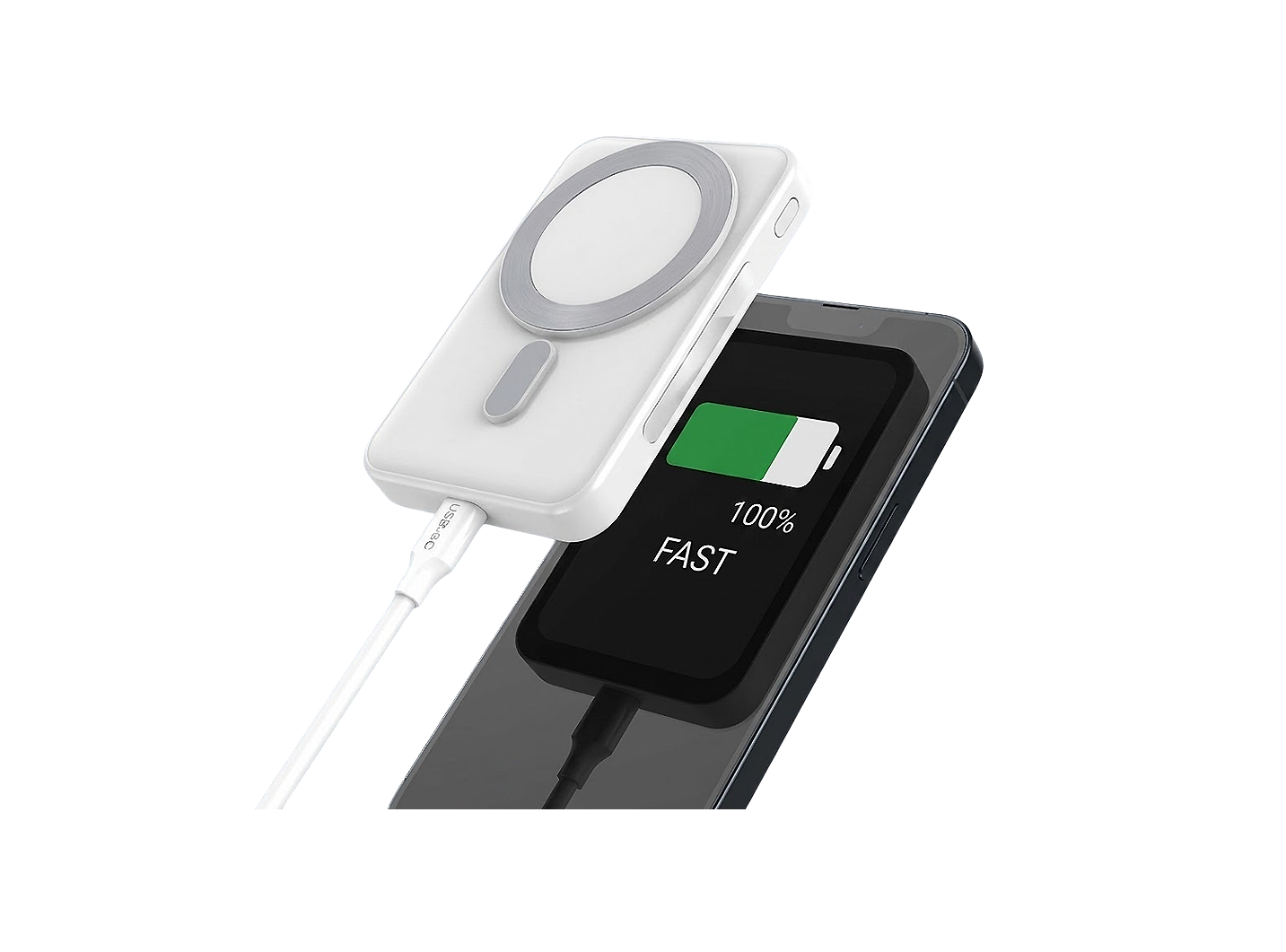 XUNOD XDCH-034 WIRELESS POWER BANK WITH STAND WHITE