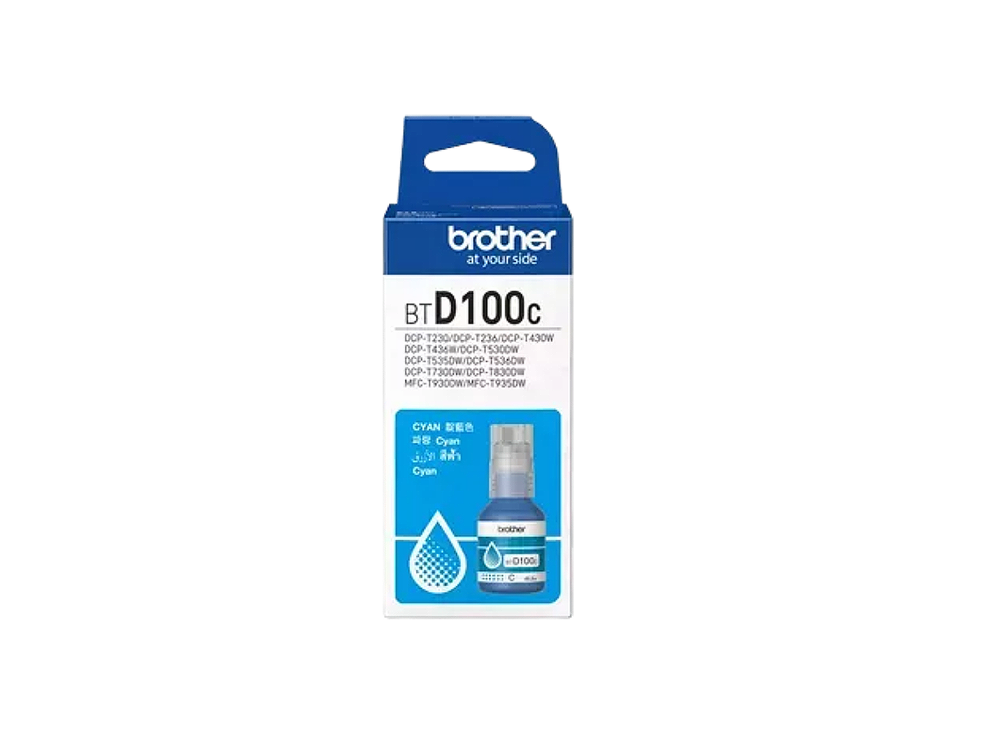 BROTHER BTD100C CYAN INK